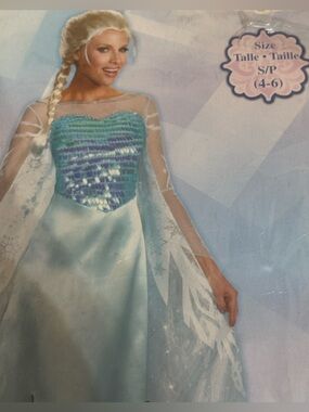Kids Sparkling Aqua Blue Princess Costume Dress